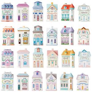 LENOX VILLAGE 24 SPICE JARS 2024 Release Set 2nd Edition NEW in Box Perfect Cond